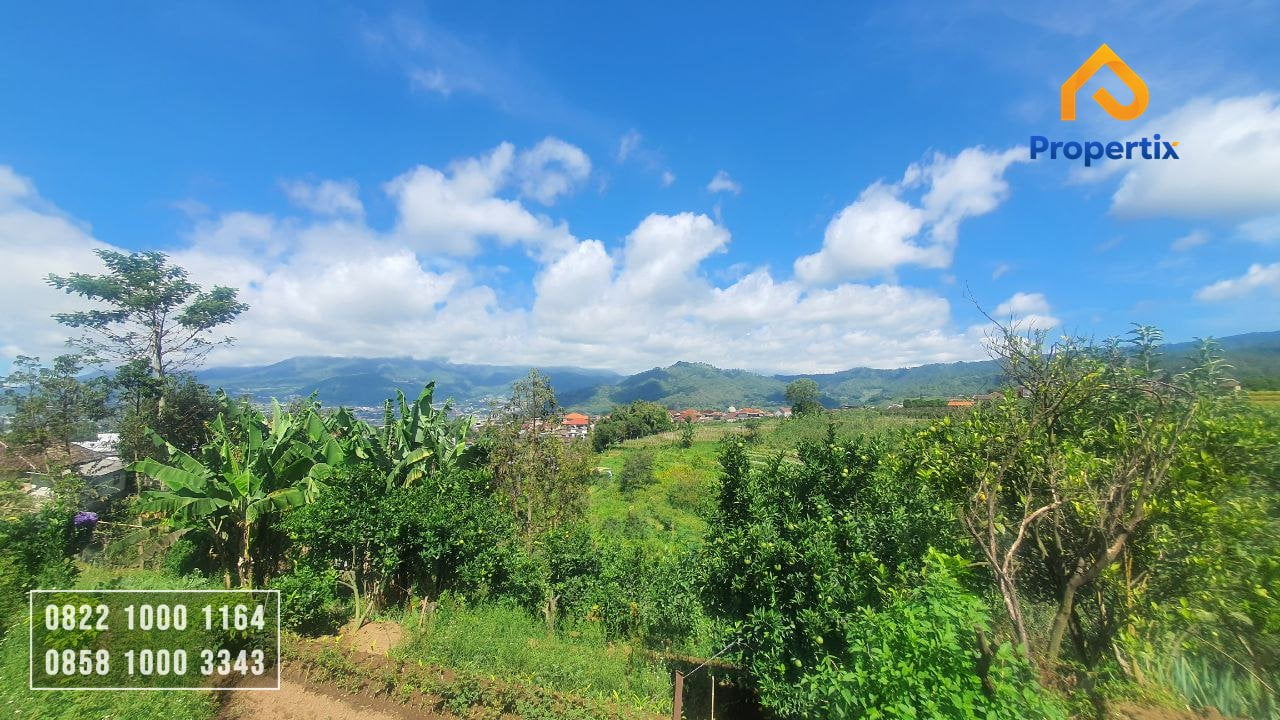 dijual villa dengan kebun apel